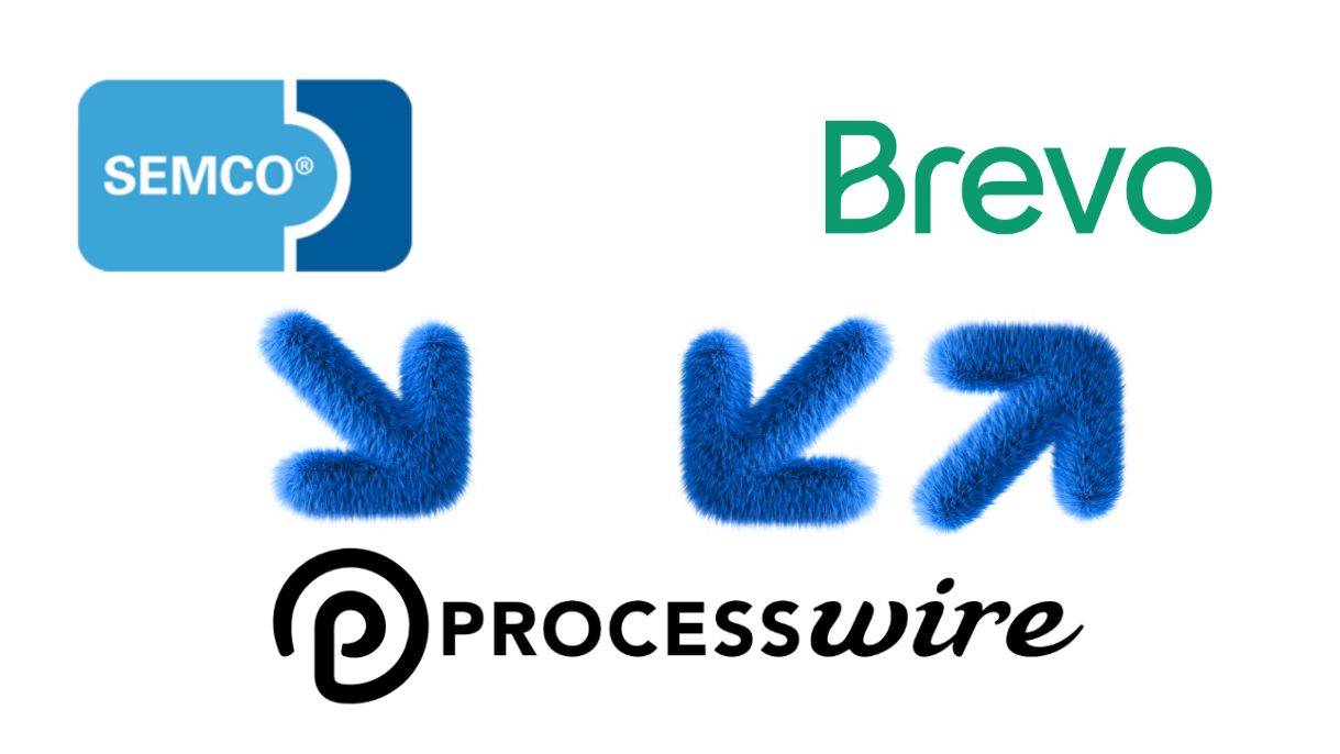 Informationsgrafik zum Zusammenspiel zwischen SEMCO, Brevo und ProcessWire.